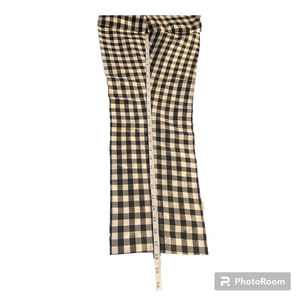 Lauren Ralph Lauren Black and White Gingham Cropped Pants - Picture 4 of 5